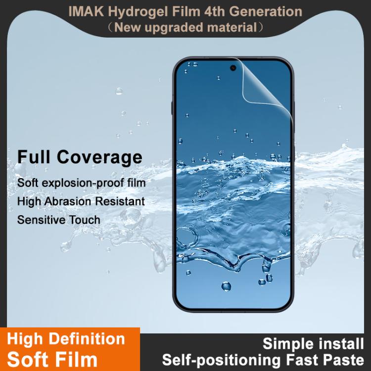For OnePlus Ace 6 Ultra imak 4th Generation Full Coverage Screen Hydrogel Film, Support Fingerprint Unlocking