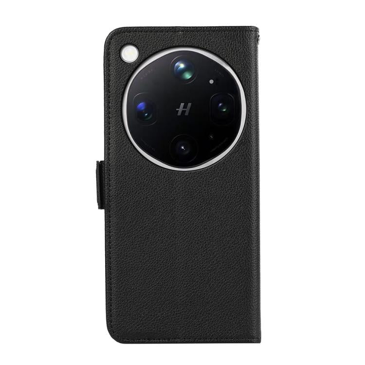 For OPPO Find X9 Ultra 5G ABEEL Side-Magnetic Litchi Pattern Leather RFID Phone Case