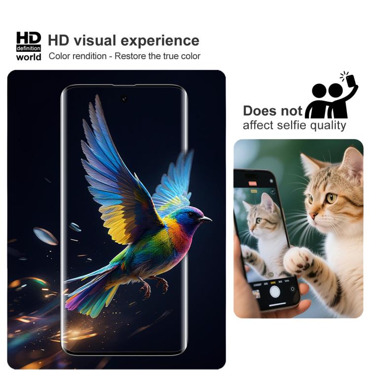 For Motorola Edge 70 Pro / Edge 70 Fusion 5G imak 3D Curved Full Screen Tempered Glass Film, Support Fingerprint Unlocking