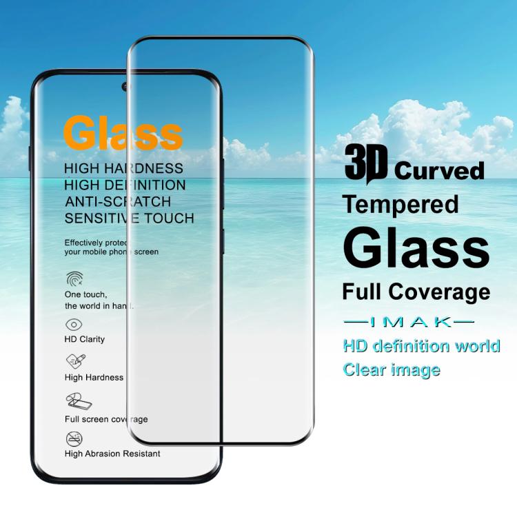 For Motorola Edge 70 Pro / Edge 70 Fusion 5G imak 3D Curved Full Screen Tempered Glass Film, Support Fingerprint Unlocking