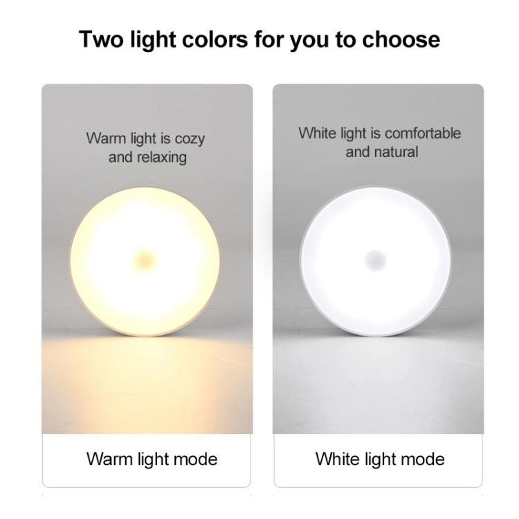 Button Switch Sensorless LED Night Light Bedside Lamp - 3-Colors Light