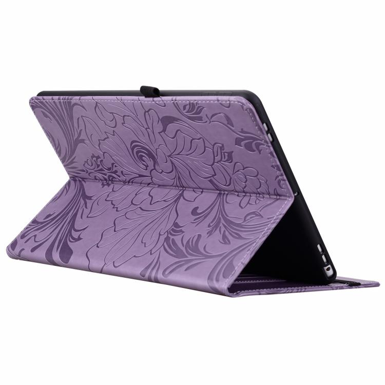 For Lenovo Tab M11 Floral Embossed Pattern Vegan Leather Tablet Case