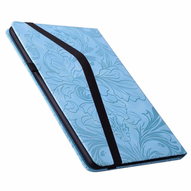 For Lenovo Tab M11 Floral Embossed Pattern Vegan Leather Tablet Case