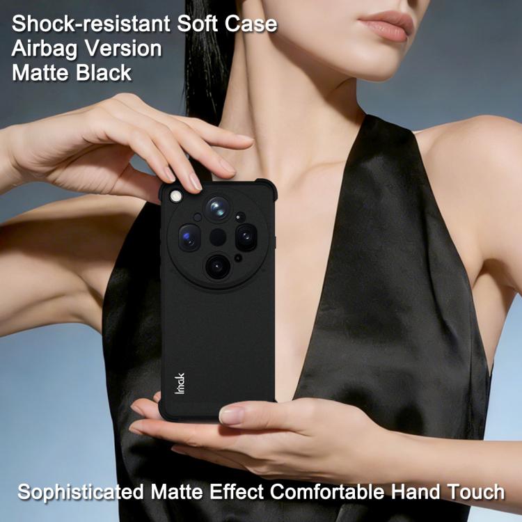For OPPO Find X9 Ultra 5G imak Shockproof Airbag TPU Phone Case - Matte Black