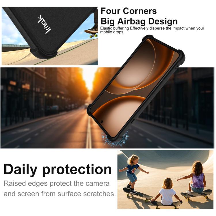 For OPPO Find X9 Ultra 5G imak Shockproof Airbag TPU Phone Case - Matte Black