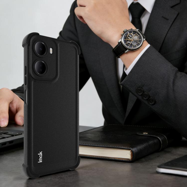 For Redmi 15a 5G imak Shockproof Airbag TPU Phone Case - Matte Black