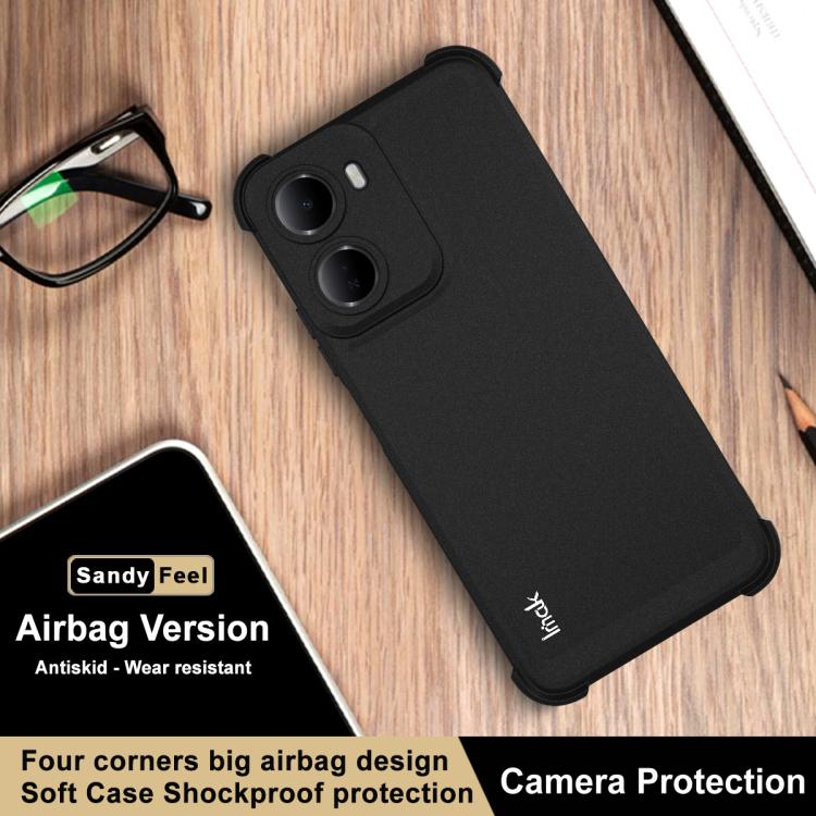 For Redmi 15a 5G imak Shockproof Airbag TPU Phone Case - Matte Black