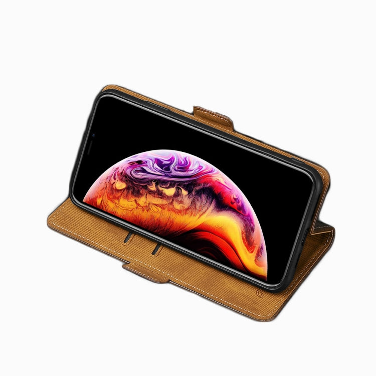 For OnePlus Nord N100 Knead Pattern Texture Side Buckle Horizontal Flip Leather Case with Holder & Card Slots