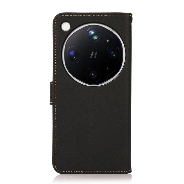 For OPPO Find X9 Ultra 5G KHAZNEH Custer Genuine Leather RFID Phone Case