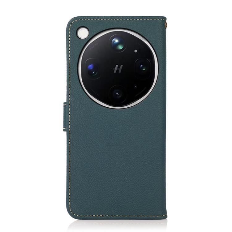 For OPPO Find X9 Ultra 5G KHAZNEH Custer Genuine Leather RFID Phone Case