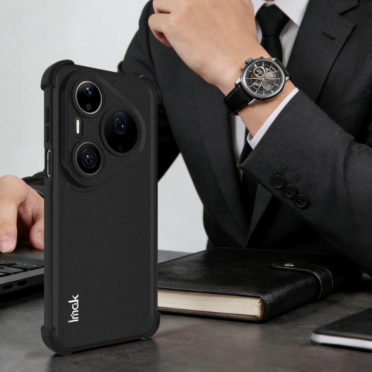 For Huawei Pura 90 Pro Max 5G imak Shockproof Airbag TPU Phone Case - Matte Black