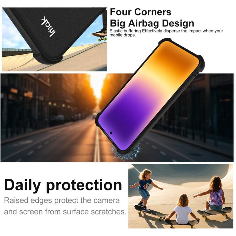For Huawei Pura 90 Pro Max 5G imak Shockproof Airbag TPU Phone Case - Matte Black