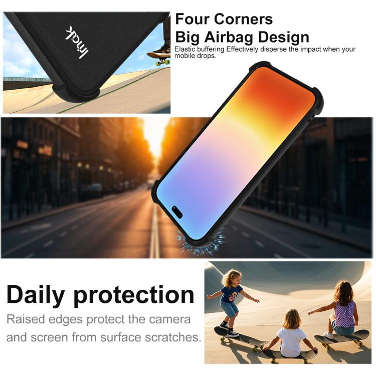 For Huawei Pura 90 5G imak Shockproof Airbag TPU Phone Case - Matte Black