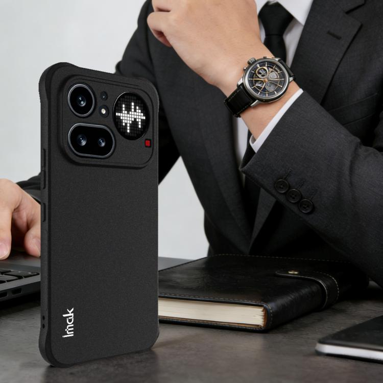For Nothing Phone 4a Pro imak Shockproof Airbag TPU Phone Case - Matte Black