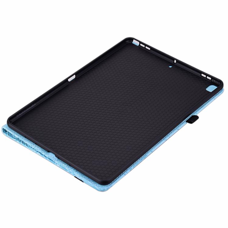 For Galaxy Tab A8 2021 Floral Embossed Pattern Vegan Leather Tablet Case with Sleep/Wake-up