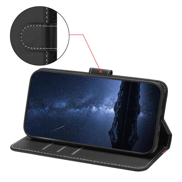 For Realme Neo7x Color Block Card Slots Vegan Leather Phone Case