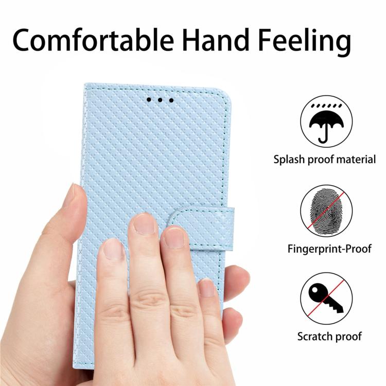 For Google Pixel 7a Mirrored Buckle Vegan Leather Phone Case with Small Black Cord