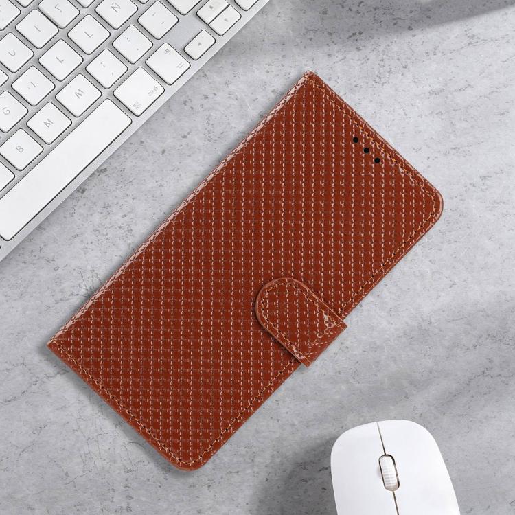 For Google Pixel 8 Mirrored Buckle Vegan Leather Phone Case with Small Black Cord