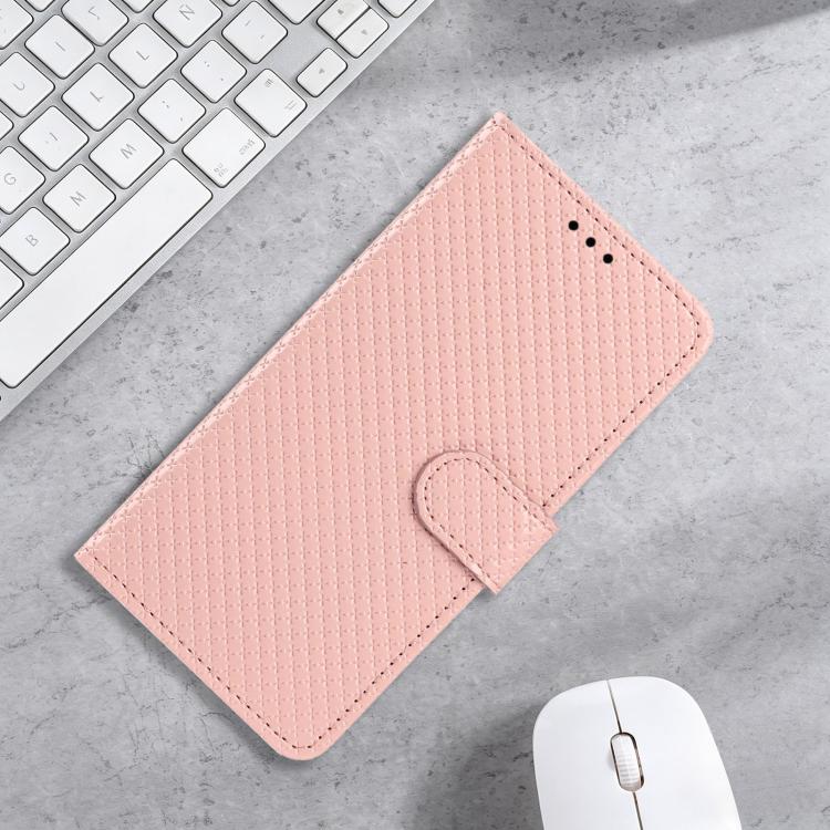For Google Pixel 8 Mirrored Buckle Vegan Leather Phone Case with Small Black Cord