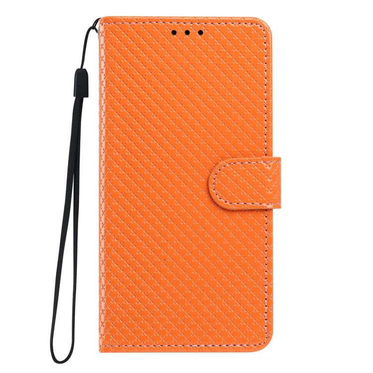 For Google Pixel 8 Mirrored Buckle Vegan Leather Phone Case with Small Black Cord