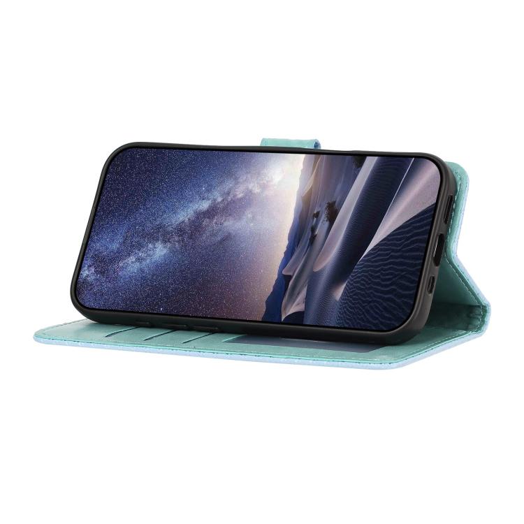 For Google Pixel 8a Mirrored Buckle Vegan Leather Phone Case with Small Black Cord