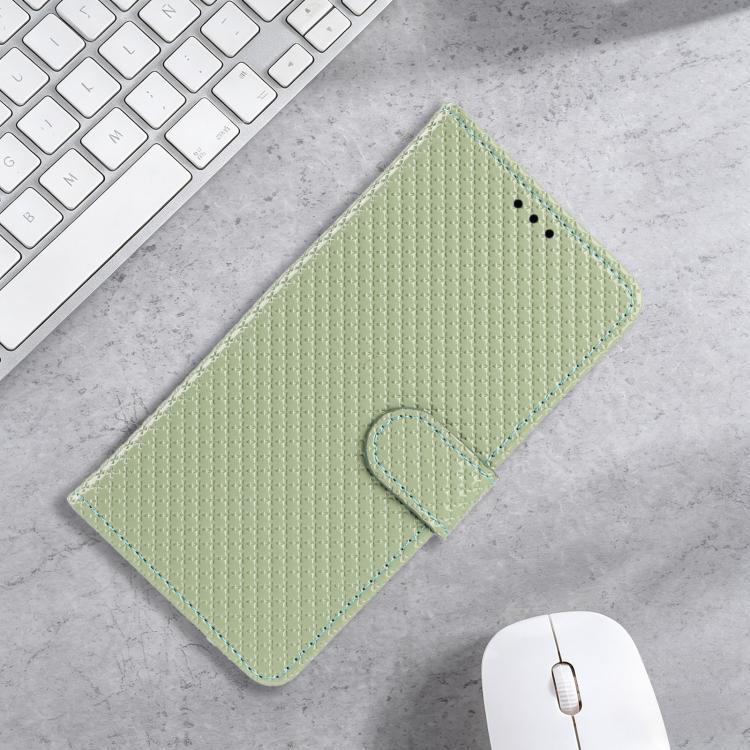 For Google Pixel 8a Mirrored Buckle Vegan Leather Phone Case with Small Black Cord