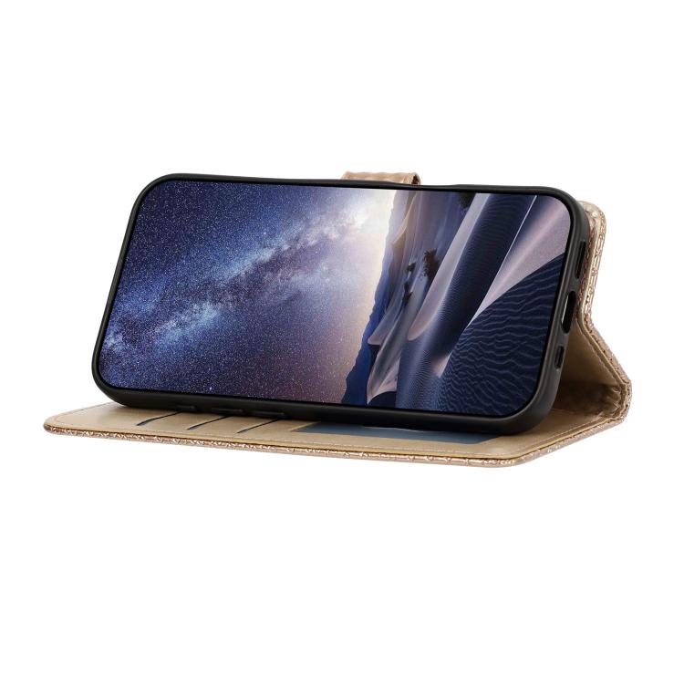 For Google Pixel 8a Mirrored Buckle Vegan Leather Phone Case with Small Black Cord