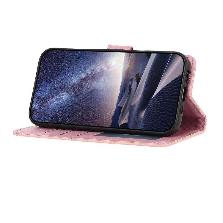 For Google Pixel 9a Mirrored Buckle Vegan Leather Phone Case with Small Black Cord