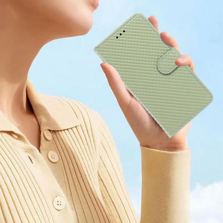 For Google Pixel 9a Mirrored Buckle Vegan Leather Phone Case with Small Black Cord