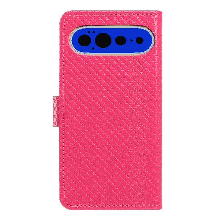 For Google Pixel 11 / 11 Pro Mirrored Buckle Vegan Leather Phone Case with Small Black Cord