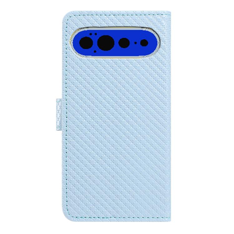 For Google Pixel 11 / 11 Pro Mirrored Buckle Vegan Leather Phone Case with Small Black Cord