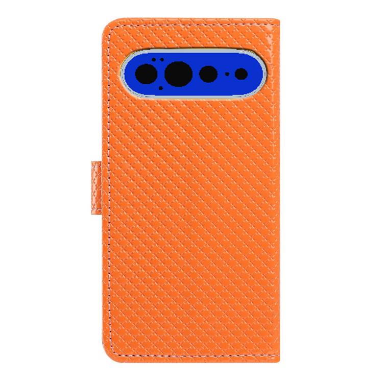 For Google Pixel 11 / 11 Pro Mirrored Buckle Vegan Leather Phone Case with Small Black Cord