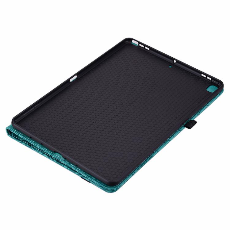 For iPad mini 1 / 2 / 3 / 4 / 5 Floral Embossed Pattern Vegan Leather Tablet Case with Sleep/Wake-up