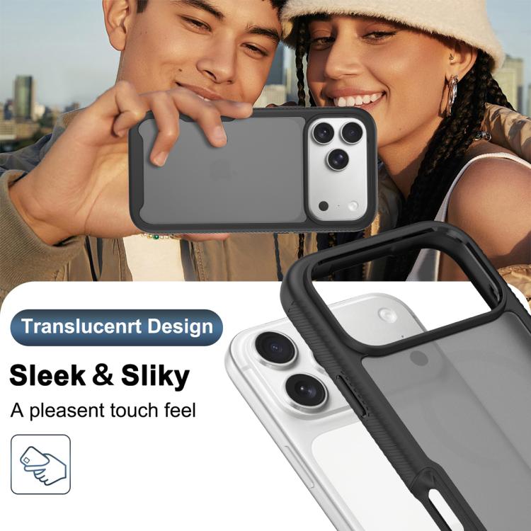 For iPhone 17 Pro Max Starry Sky Matte Two-Tone Shockproof TPU Hybrid PC Phone Case