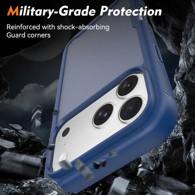 For iPhone 17 Pro Max Starry Sky Matte Two-Tone Shockproof TPU Hybrid PC Phone Case