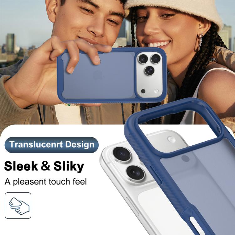For iPhone 17 Pro Max Starry Sky Matte Two-Tone Shockproof TPU Hybrid PC Phone Case