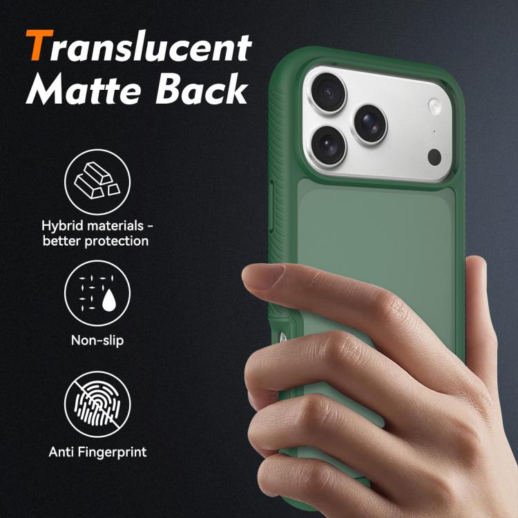 For iPhone 17 Pro Max Starry Sky Matte Two-Tone Shockproof TPU Hybrid PC Phone Case