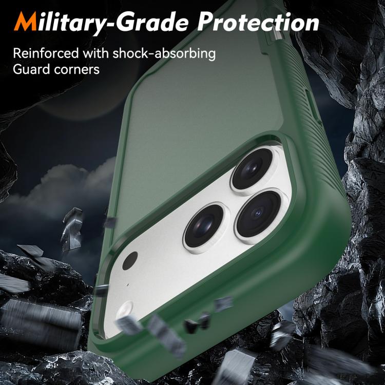 For iPhone 17 Pro Max Starry Sky Matte Two-Tone Shockproof TPU Hybrid PC Phone Case