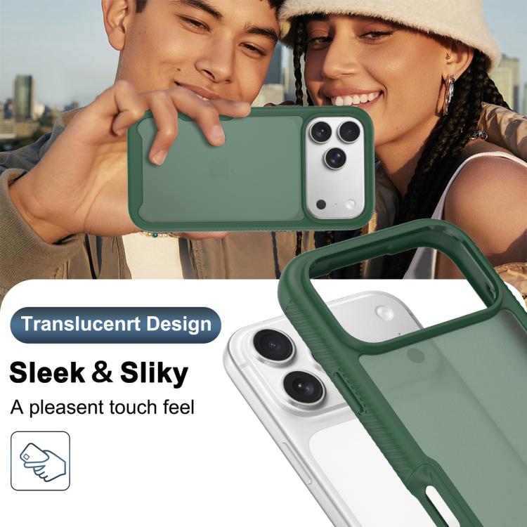 For iPhone 17 Pro Max Starry Sky Matte Two-Tone Shockproof TPU Hybrid PC Phone Case