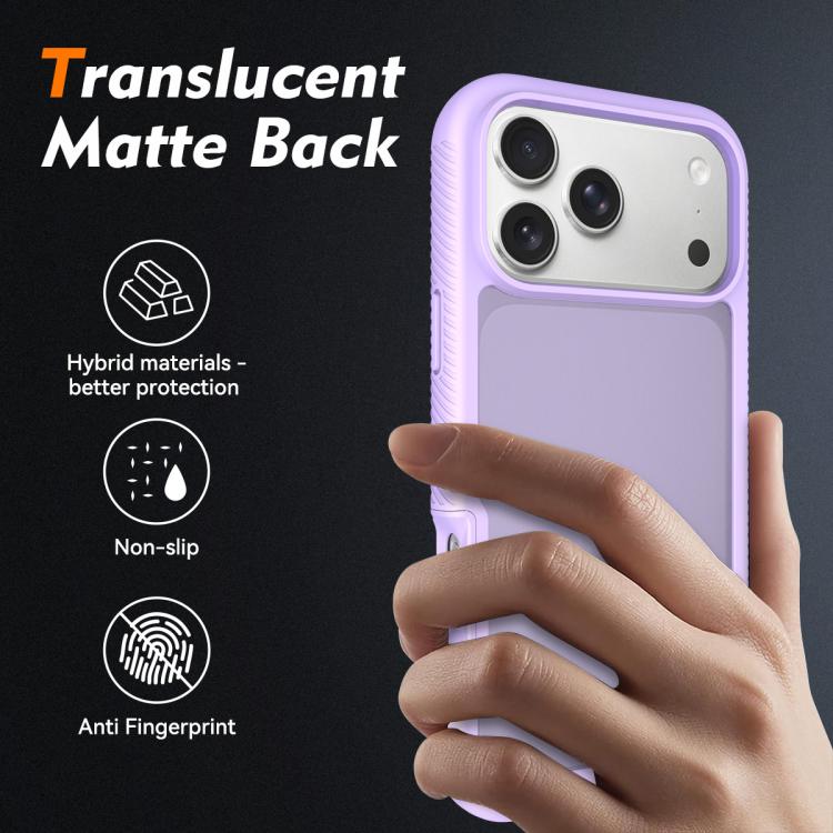 For iPhone 17 Pro Max Starry Sky Matte Two-Tone Shockproof TPU Hybrid PC Phone Case