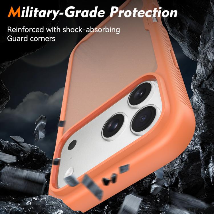 For iPhone 17 Pro Max Starry Sky Matte Two-Tone Shockproof TPU Hybrid PC Phone Case