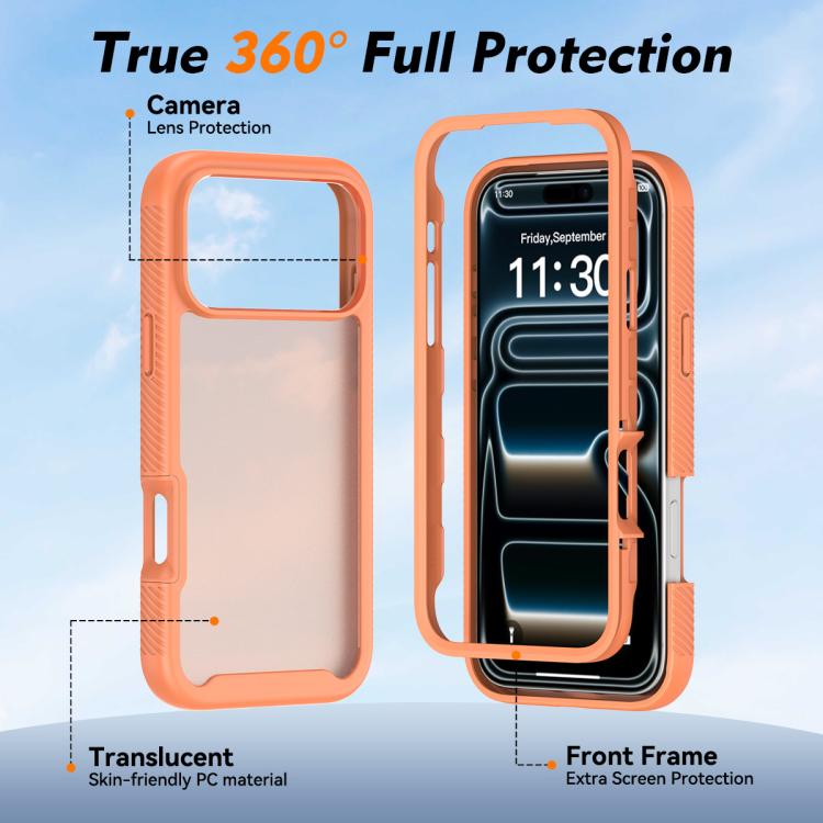 For iPhone 17 Pro Max Starry Sky Matte Two-Tone Shockproof TPU Hybrid PC Phone Case