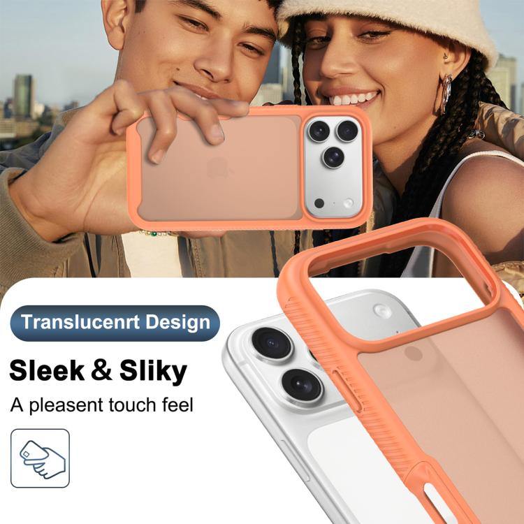 For iPhone 17 Pro Max Starry Sky Matte Two-Tone Shockproof TPU Hybrid PC Phone Case