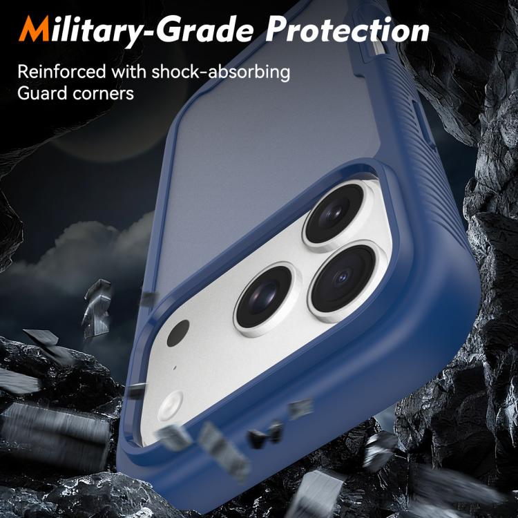For iPhone 17 Pro Starry Sky Matte Two-Tone Shockproof TPU Hybrid PC Phone Case