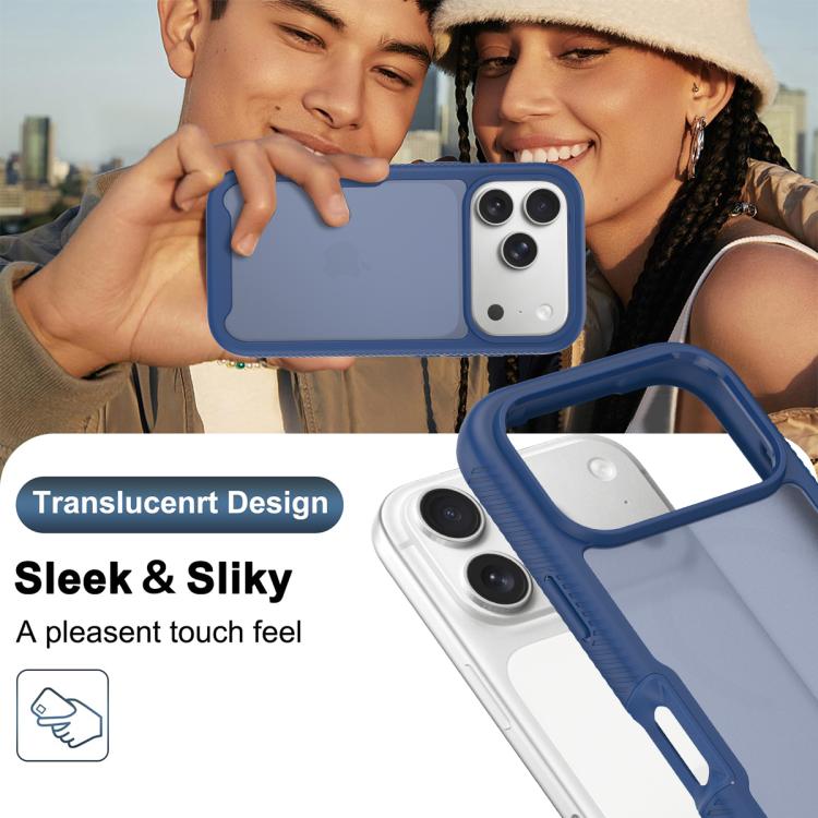 For iPhone 17 Pro Starry Sky Matte Two-Tone Shockproof TPU Hybrid PC Phone Case