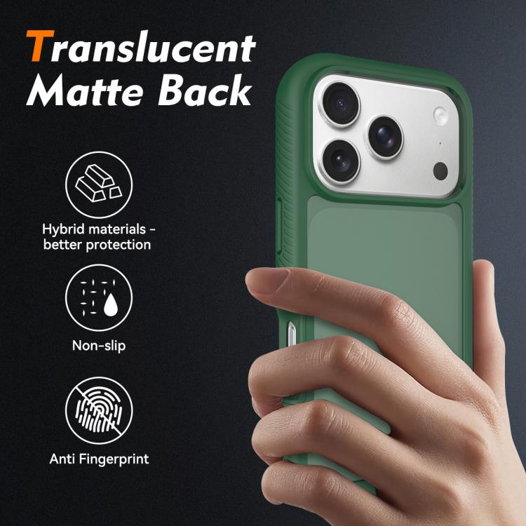 For iPhone 17 Pro Starry Sky Matte Two-Tone Shockproof TPU Hybrid PC Phone Case