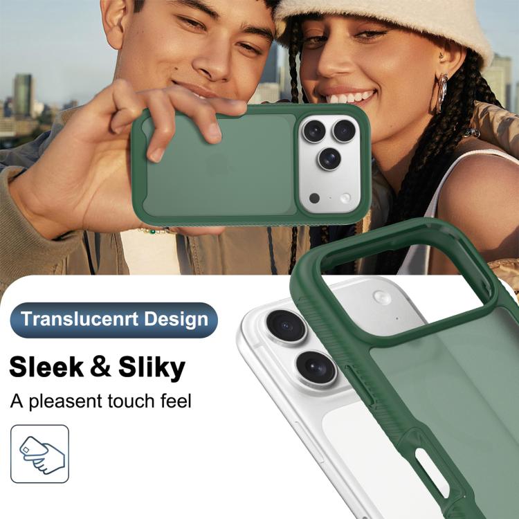 For iPhone 17 Pro Starry Sky Matte Two-Tone Shockproof TPU Hybrid PC Phone Case