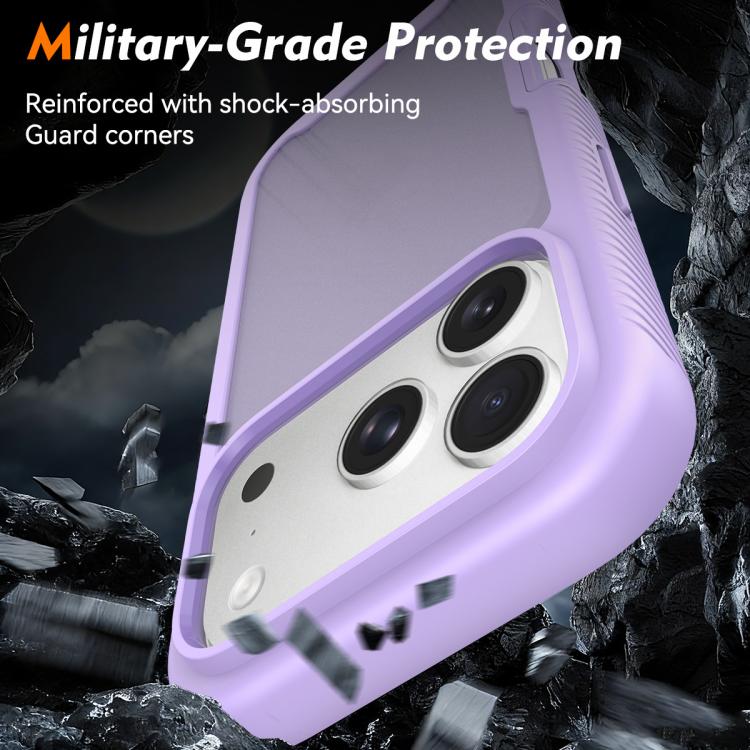 For iPhone 17 Pro Starry Sky Matte Two-Tone Shockproof TPU Hybrid PC Phone Case