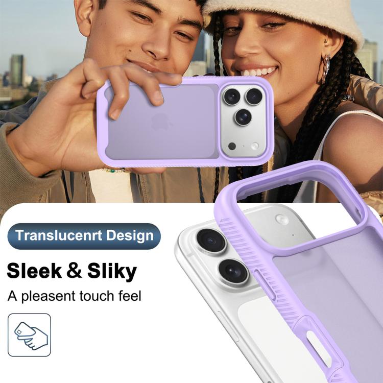 For iPhone 17 Pro Starry Sky Matte Two-Tone Shockproof TPU Hybrid PC Phone Case