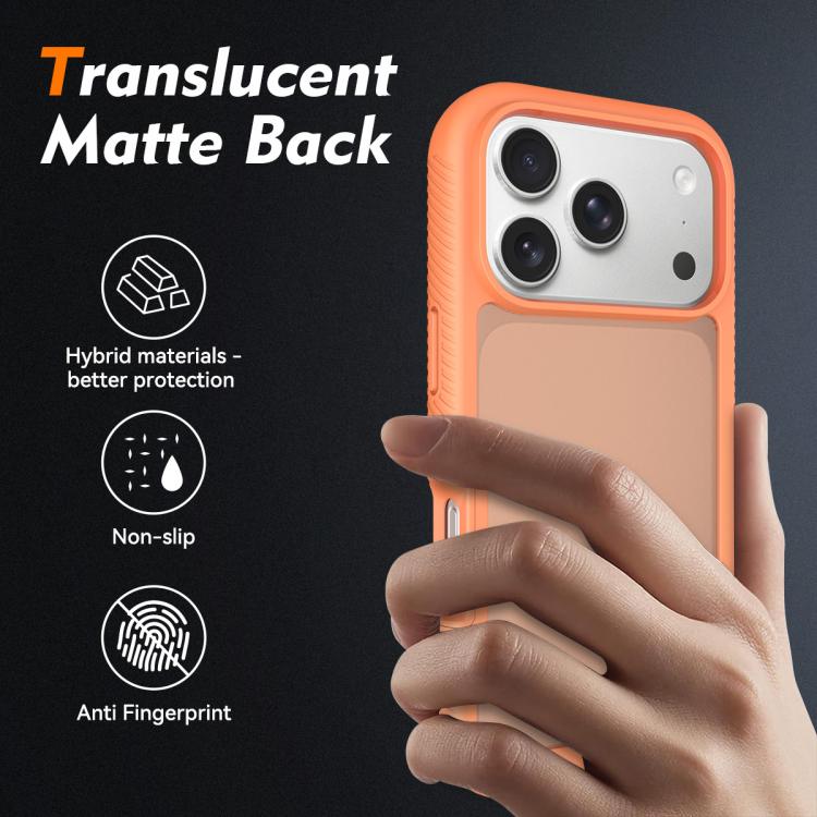 For iPhone 17 Pro Starry Sky Matte Two-Tone Shockproof TPU Hybrid PC Phone Case